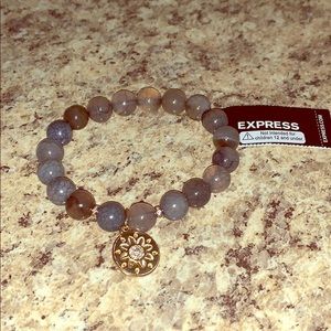 NWT Express Marble Bracelet with Gold Charm